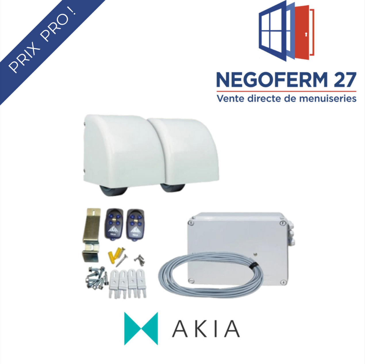 Motorisation portail battant STARPRO 2 24V AKIA